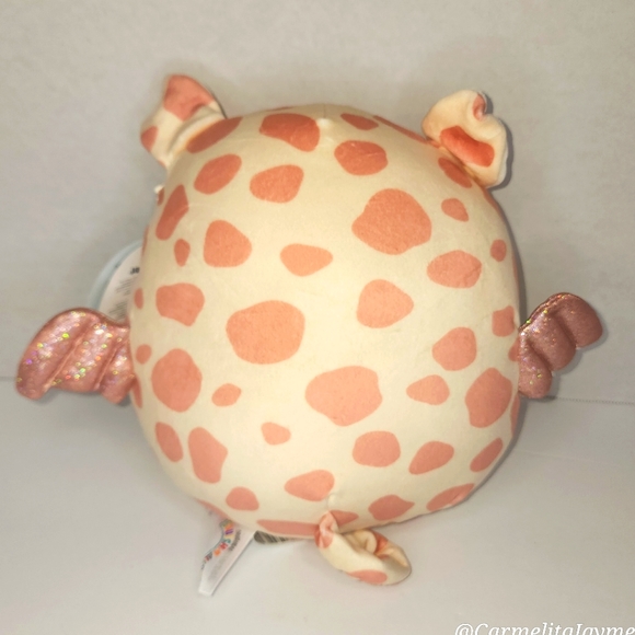 MARCY 🐷 🪽 FTM ☆ Flying Pig w Glitter Wings & Fur Original Squishmallow ☆ NWT ☆ - Picture 7 of 8